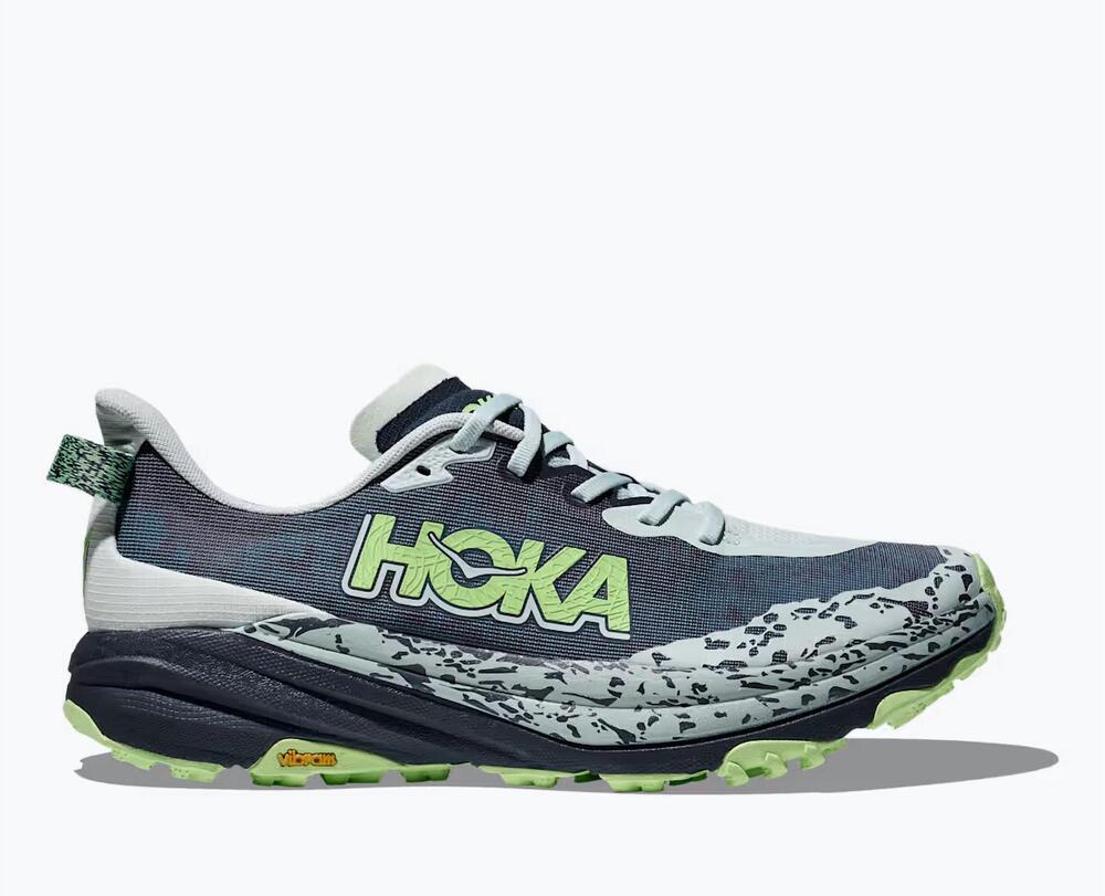 NEW HOKA men's speedgoat 6 sneaker in droplet/nautical dusk